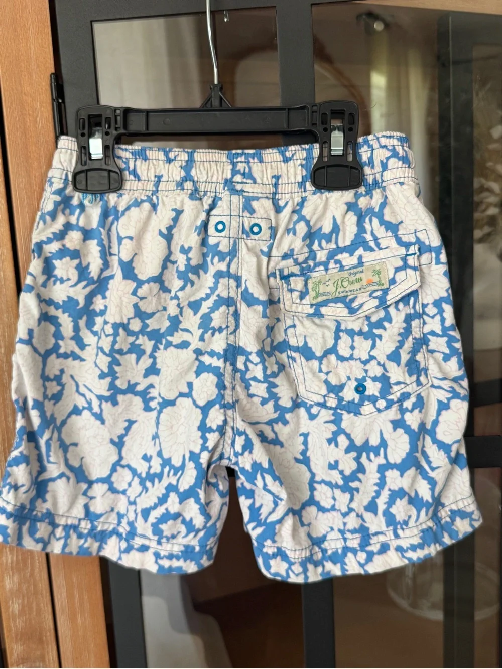 SZ Blockprints x J. Crew crewcuts Nila print floral swimming trunks toddler boy